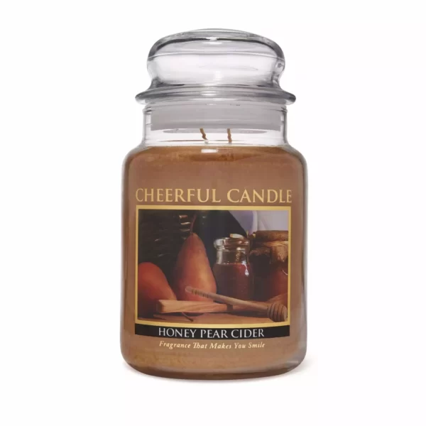 Lumanare parfumata - Cheerful candle - aroma Honey Pear Cider - Mic - 170g 1