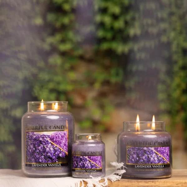 Lumanare parfumata - Cheerful candle - aroma Lavender Vanilla - Mare - 680g 3