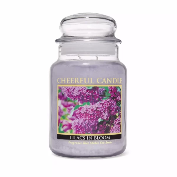 Lumanare parfumata - Cheerful candle - aroma Lilacs in Bloom - Mare - 680g 1