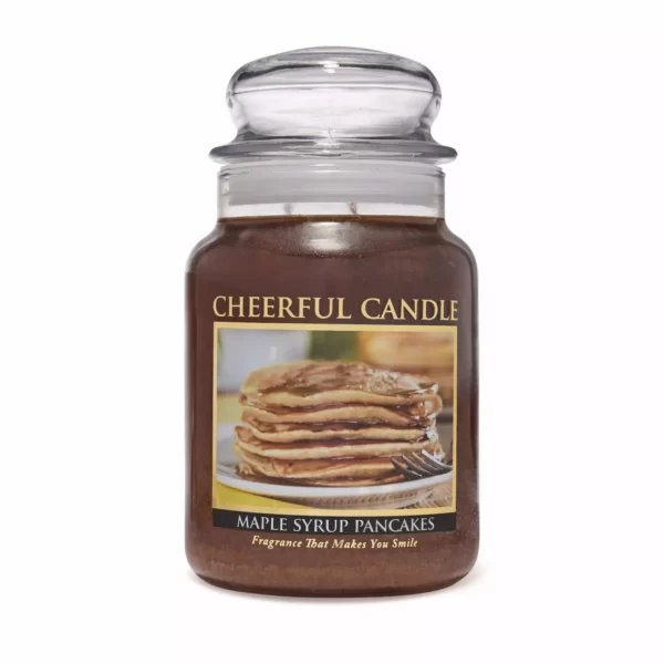 Lumanare parfumata - Cheerful candle - aroma Maple Syrup Pancakes - Mare - 680g 1