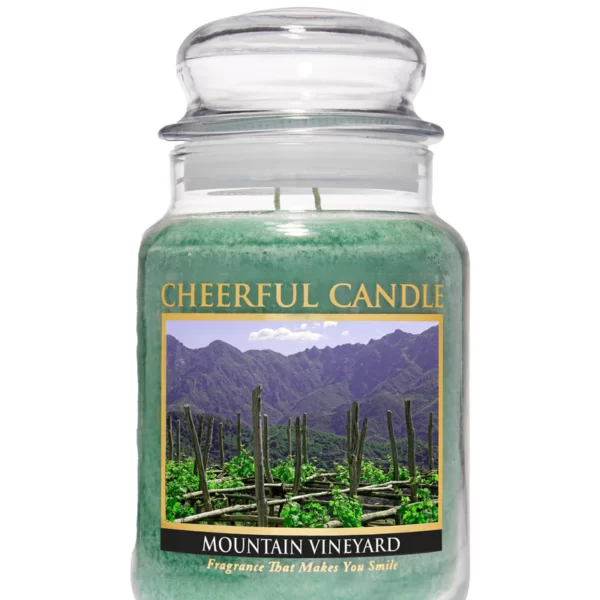 Lumanare parfumata - Cheerful candle - aroma Mountain Vineyard - Mare - 680g