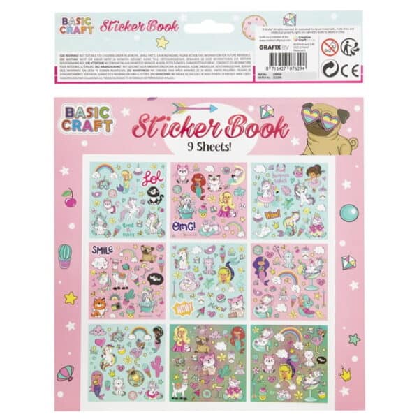 Sticker book 21x21 cm - 9 sheets 1
