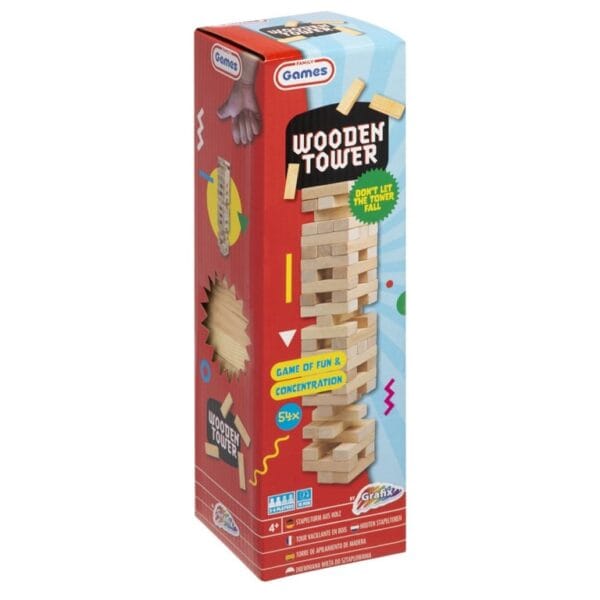 Wooden Tower Game - 54 pcs 1
