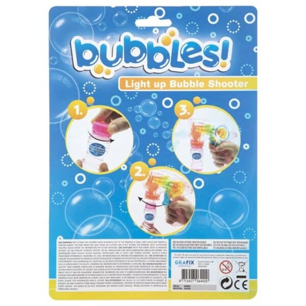 Light Up Bubble Shooter Blue (53ml) 2