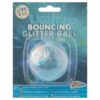 Light Up Bouncing Glitter Ball - Blue 1