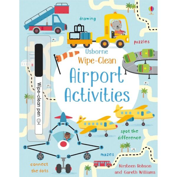 Carte cu activitati scrie si sterge - Wipe-Clean: Airport Activities 1