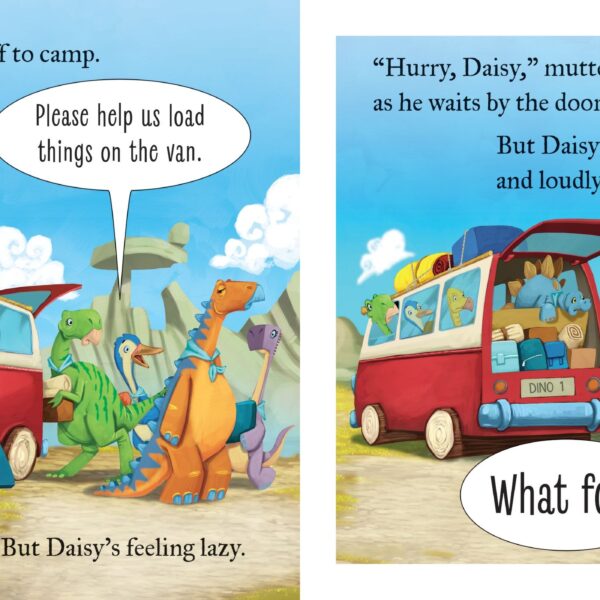 Alternative view of Carte The Dinosaur who asked 'What for?', Usborne, + 18 luni