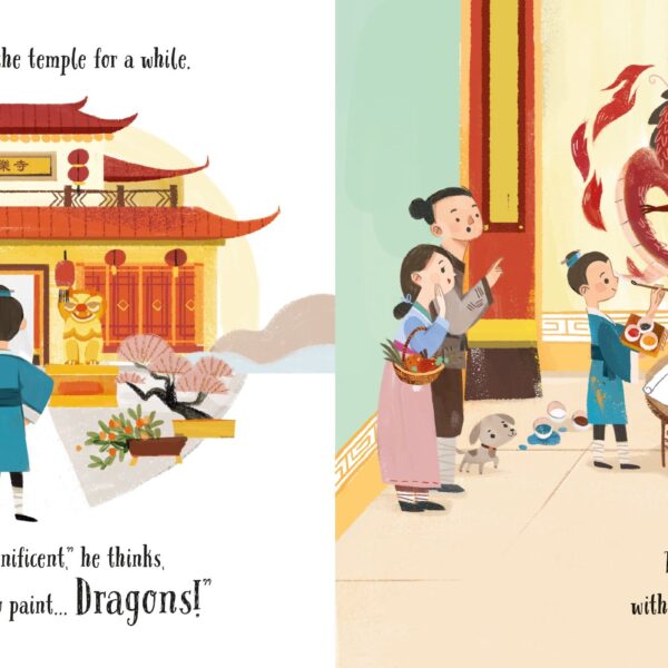 Alternative view of Carte The Dragon Painter, Usborne, + 18 luni