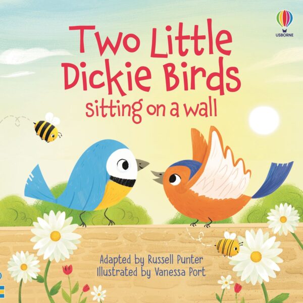 Carte Two Little Dickie Birds sitting on a wall, Usborne, + 18 luni