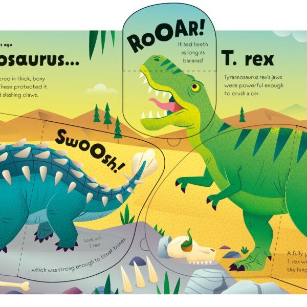 Alternative view of Carte Great Big Dinosaurs (with great big flaps), Usborne, + 3 ani