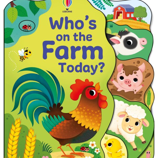 Carte pentru copii, Usborne, Who's on the Farm Today? ,  12 luni+