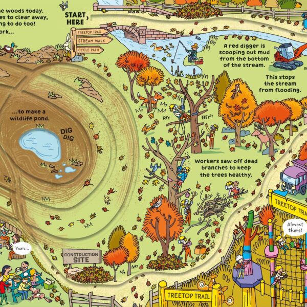 Alternative view of Carte Wind-up Digger, Usborne, + 3 ani