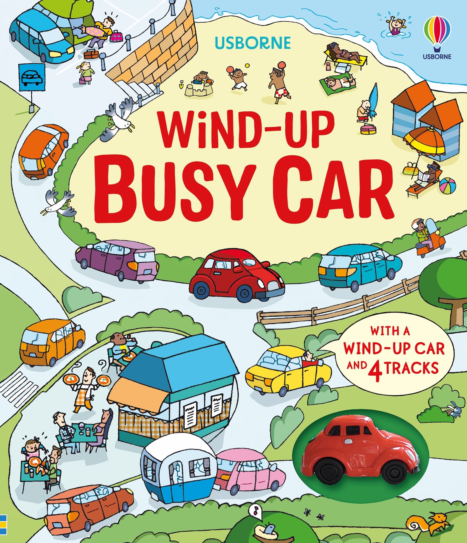 Carte Wind-Up Busy Car, Usborne, + 3 ani