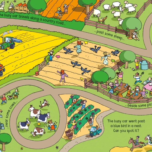 Alternative view of Carte Wind-Up Busy Car, Usborne, + 3 ani