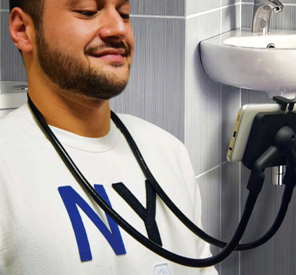 Alternative view of Suport Lazy phone