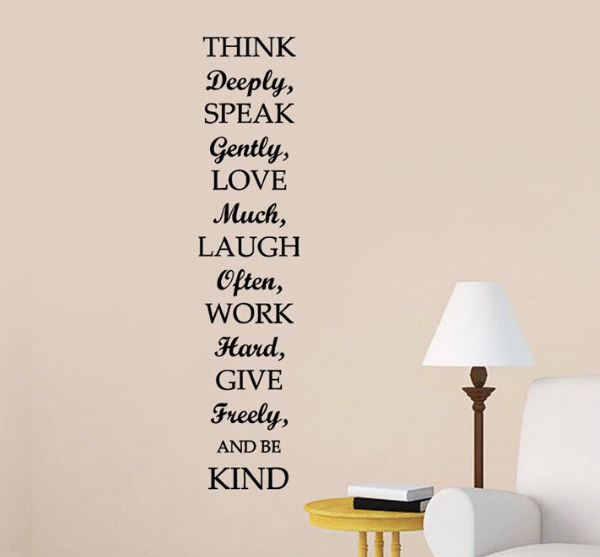 Autocolant pentru perete - Think Deeply