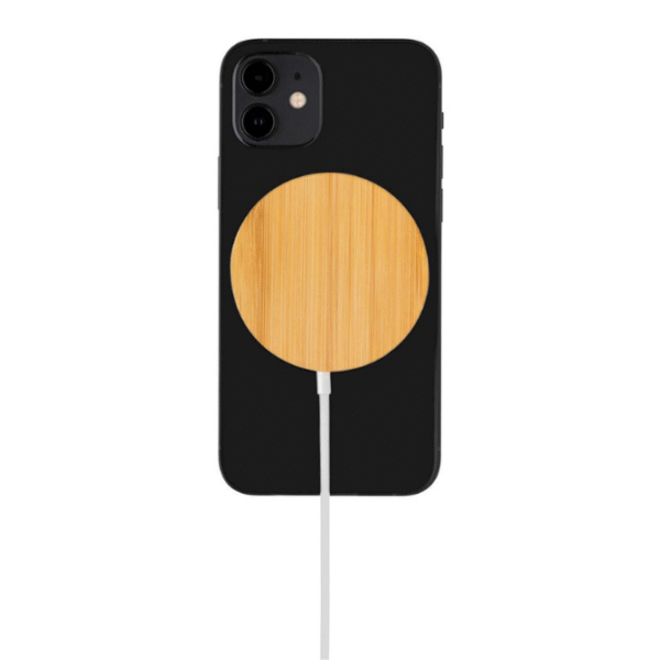 Alternative view of Incarcator wireless magnetic-bamboo