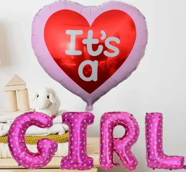 Balon Baby Shower - gender reveal - It's a girl
