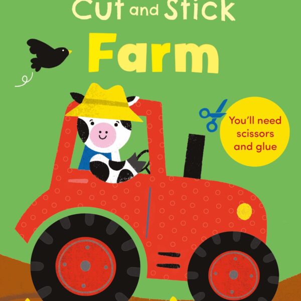 Carte pentru copii, Usborne, Cut and Stick Farm, 3 ani+