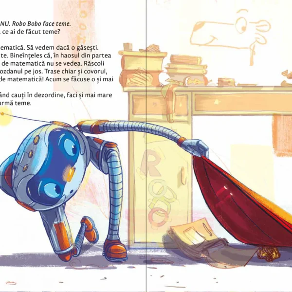 Alternative view of Robo Bobo face ordine în cameră