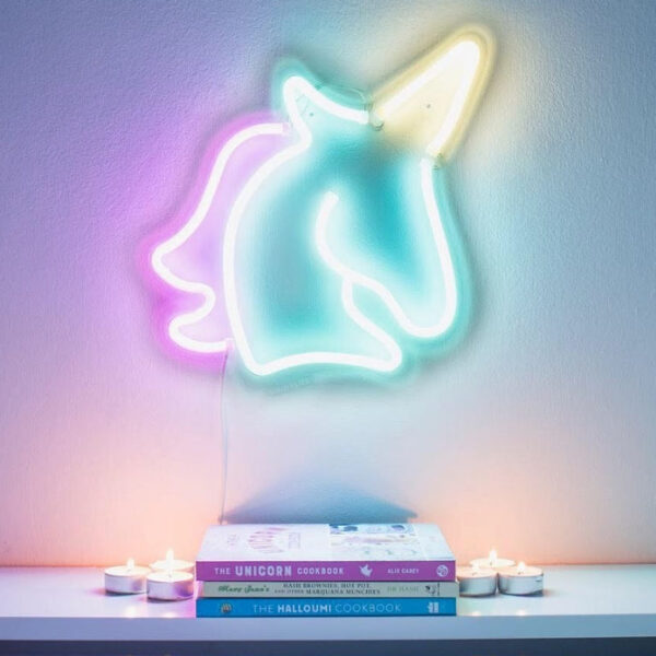 Lampa neon unicorn