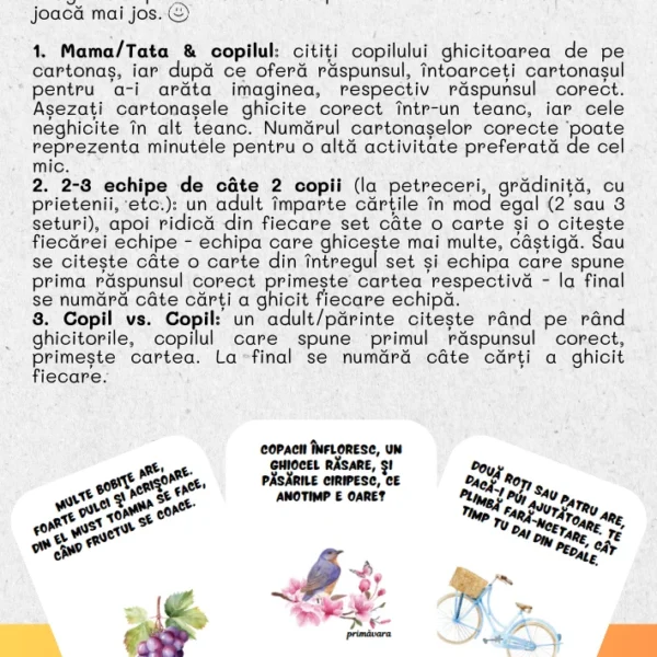 Alternative view of Saculetul cu jocuri - Ghicitori, 45 de cartonase distractive si educative, 3 + ani, Funlandia