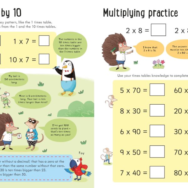 Alternative view of Carte pentru copii, Usborne, Workbooks Multiplying 7-8 ani+
