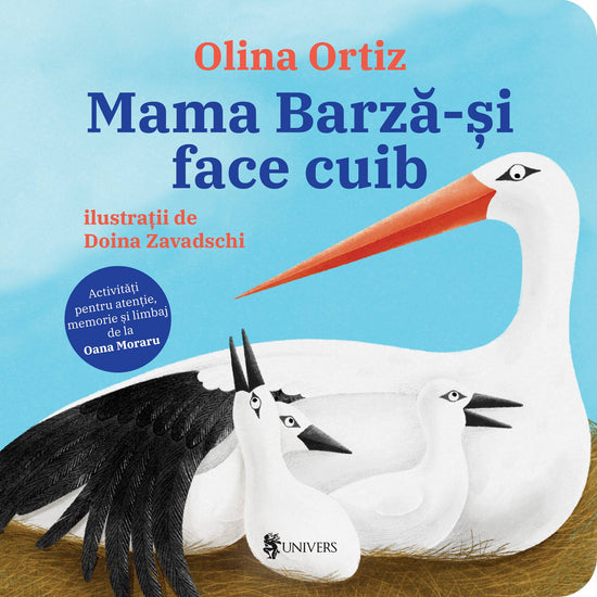 Mama Barză-și face cuib