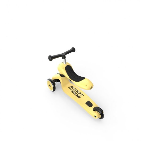 Alternative view of TROTINETA COPII CU SEZUT, TRANSFORMABILA 2IN1, HIGHWAYKICK 1 lemon