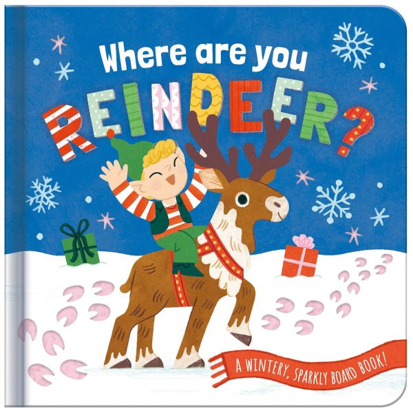 GLITTERY BOARD BOOK - REINDEER