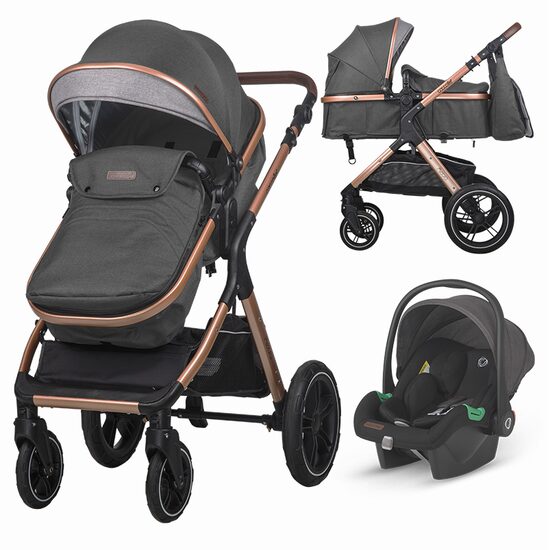 CARUCIOR TRANSFORMABIL 3 IN 1 COCCOLLE MELORA DIAMOND BLACK